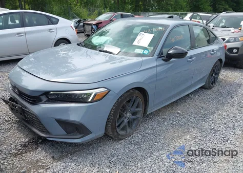 2022 Honda Civic Sport z USA, uszkodzony, nr VIN 2HGFE2F59NH540848